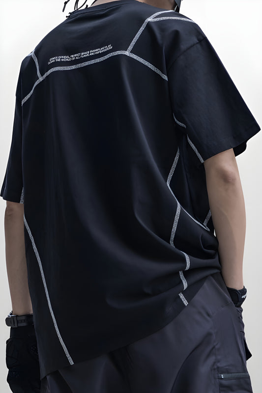 Oversized t-shirt (black)#1010